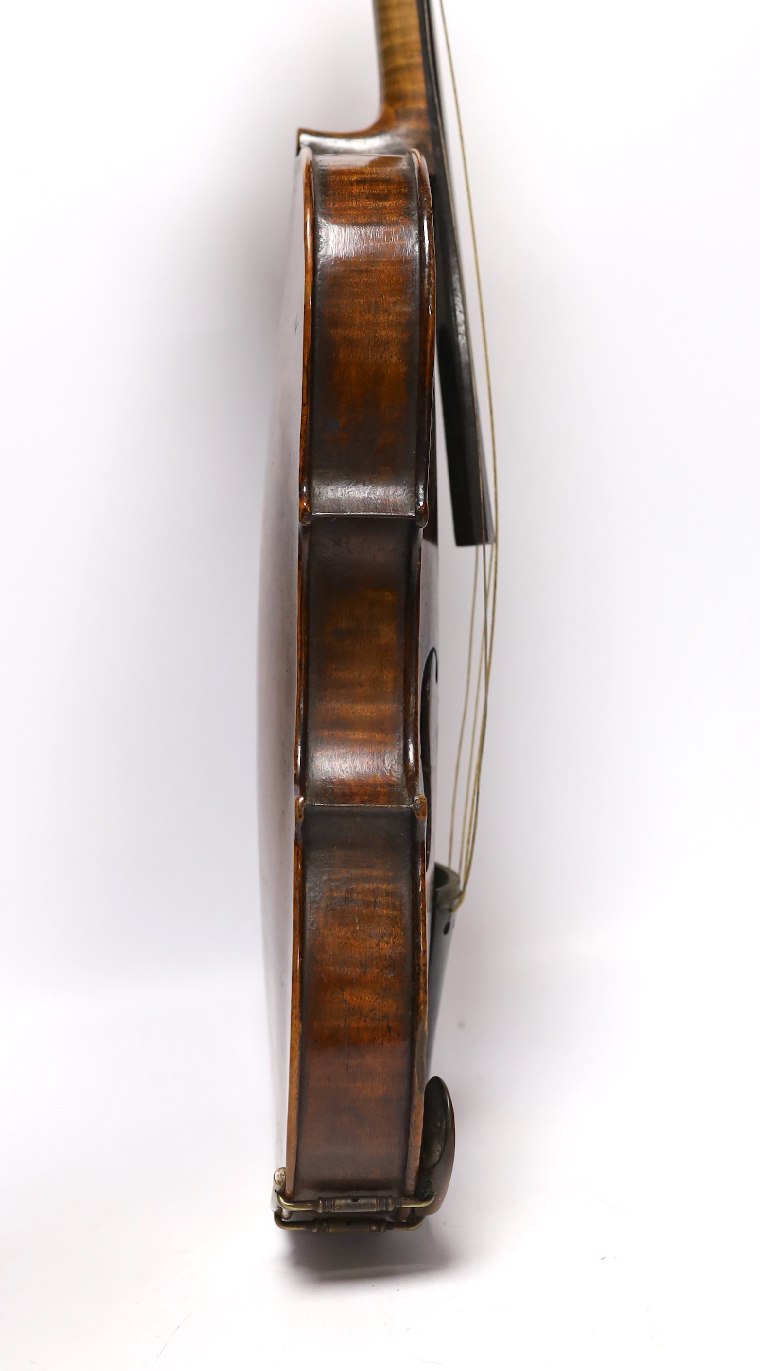 A 19th century German Stradivarius style violin, labelled ATS